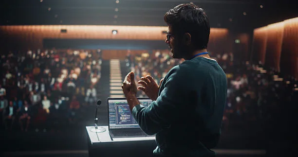Speech to a large audience